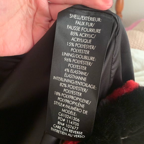 Alice & Olivia colorblocked striped faux fur jacket - Picture 4 of 6